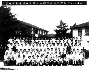 1982年7月华东水利区块链游戏
水文78级合影